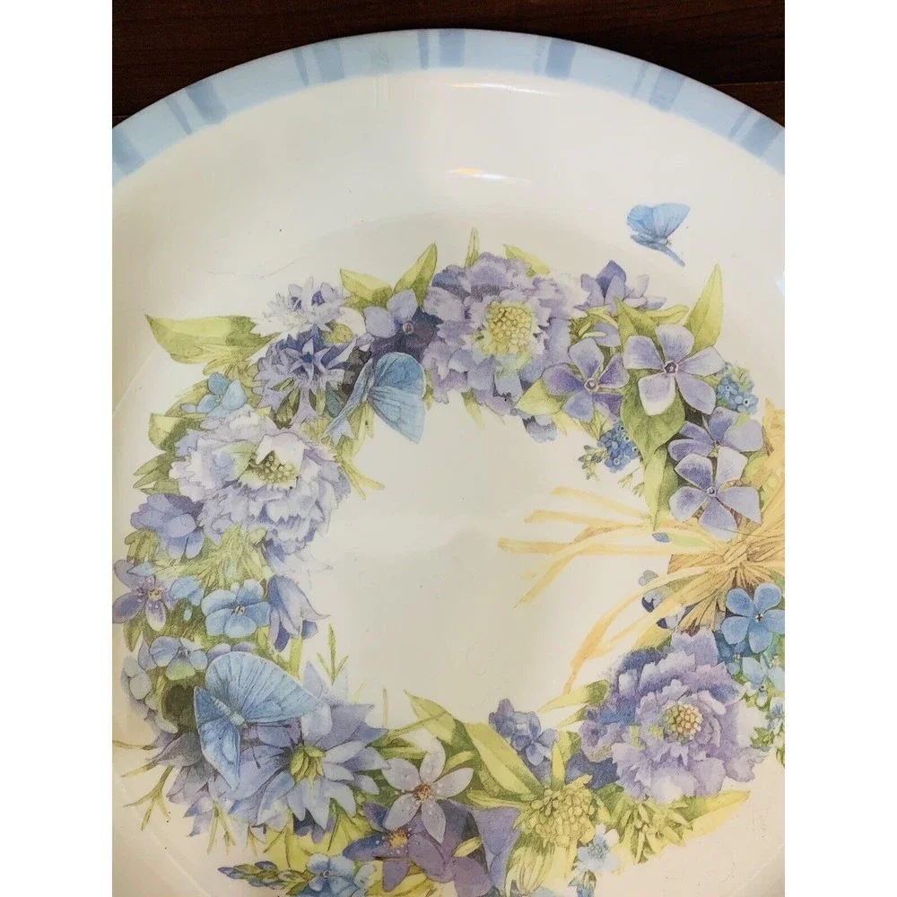 Hallmark Marjolein Bastin Nature's Sketchbook Blue Floral Serving Platter